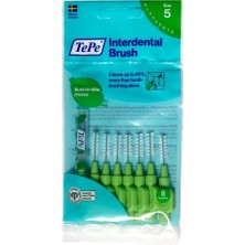 Tepe Arayüz Fırçası 8'li Set Orta Sertlik 0,8 mm Diş Fırçaları Türkiye Menşeli