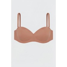 Wonna Lotus Lazer Dikişsiz Balensiz Desteksiz Sütyen - 2819 - Bronz Kahve