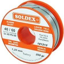 İyisi Var Soldex 40-60 Lehim Teli 200 gr 1.6 Mm- Sn:40 / Pb:60