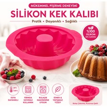 Formzen 20 cm Premium Silikon Kek Kalıbı | Yapışmaz, Bpa'sız, Esnek Yuvarlak Kek & Pasta Kalıbı | Kolay Çıkan Kekler