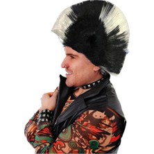 İyisi Var Mohican Mohawk Punk Peruk - 70 Li 80 Li Yıllar Peruk Model 5
