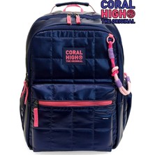 Coral High Kız Çocuk Ilk ve Ortaokul Okul Çantası Su Geçirmez Geniş Hacimli Ortopedik Sırt Çantası