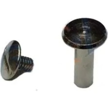 İyisi Var Cilt Menü, Katalog, Kartela Vidası, 13MM - Nikel, 100 Adet