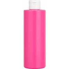 Özden Ambalaj 400 ml Pembe Plastik Şişe-Flip Top Kapaklı Kozmetik Ambalaj