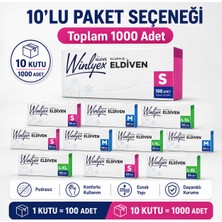 Prozirve Winlyex Tpe Şeffaf Tek Kullanımlık Eldiven 100’LÜ x 10 Paket – Pudrasız, Lateks Içermez, Gıdaya Uygun