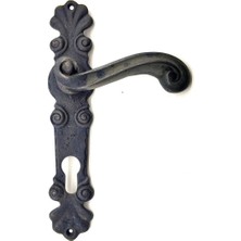 İyisi Var Antika Tarz Dekoratif Pirinç Okyanus Banyo Kapı Kolu - 230X46 Mm, Oksit