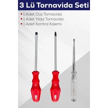 İyisi Var 3'lü Tornavida Seti (Düz Tornavida + Yıldız Tornavida + Kontrol Kalemi)