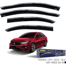 Honda City 2023 ve Sonrası  Kromlu Cam Rüzgarlığı