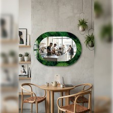 Decorita Dekor Camı ve Ayna | Gizli Bahçe Yaprak Desenli Dekoratif Ayna  | 110CM x 70CM