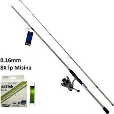 Okuma Outrax OTR-4000SG + 243CM 10-35GR + 150M Astro 0.16MM Spin Olta Seti