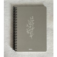 Colornote Papirüs Doğa Serisi Kareli Defter, Spiralli, Sert Kapaklı, 100 Yaprak, 16X23 cm