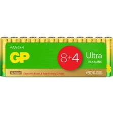 İyisi Var Gp Ultra Alkalin Aaa Ince Kalem Pil 12'li Paket