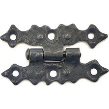İyisi Var Antika Tarz Dekoratif Pirinç Yıldız Menteşe - 63X36 Mm, Oksit