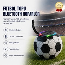 Hızlı Store Futbol Topu Tasarımlı Rgb Işıklı Taşınabilir Bluetooth Hoparlör