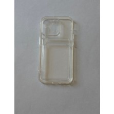 Mopal iphone 14 Pro Kartlıklı Silikon Şeffaf Kılıf