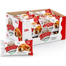 Elvan Today Kruvasan 40 gr x 20 Adet (1 Kutu) Çikolata ve Vanilya Dolgulu