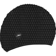 Speedo Bubble Cap Au Blk Unisex Yüzücü Bonesi