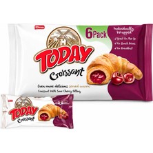 Today Vişneli Kruvasan 40 gr 6 Adet Kutu İçinde Elvan Gıda Menşeli Lezzetli Atıştırmalık