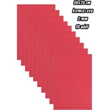 Seyfi Kırtasiye 50X70 cm Kırmızı Eva 2 mm 10 Adet