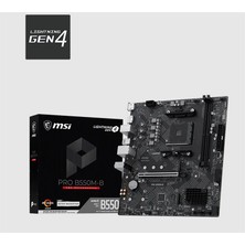 MSI Msı Pro B550M-B Ddr4 4600MHZ 1xhdmı 2xm.2 Matx Am4 (Amd Am4 5000/5000G/4000G/3000/3000G Serileri Ile Uyumlu)