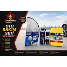 Zımbırtıcı Lastik Tamir Kiti , Araç Içi Klima Koku Giderici, Direksiyon Koruyucu Güneşlik & 50*70 Mikrofiber Kurulama Bezi