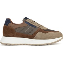 Ziya, Erkek Hakiki Deri Sneaker 1631026Z2022 Kum