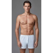 Eros Erkek Pamuklu 2'li Boxer Beyaz