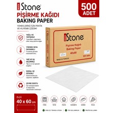 Prozirve Broken Stone Tepsi Pişirme Kağıdı 40X60 cm 500 Adet Yağlı Fırın Kağıdı