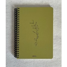 Colornote Papirüs Doğa Serisi Kareli Defter, Spiralli, Sert Kapaklı, 100 Yaprak, 16X23 cm