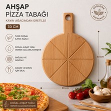 Arkaik Craft Ahşap Pizza Sunum Tahtası