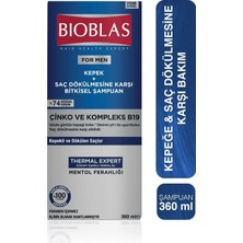 Bioblas Thermal Expert Men Kepek ve Saç Dökülmesine Karşı Şampuan 360 Ml
