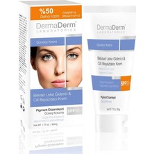 Dermaderm Bitkisel Arbutinli Gündüz Kremi SPF50+ – Leke ve Kararma Karşıtı, Tüm Cilt Tiplerine Uygun 100 g