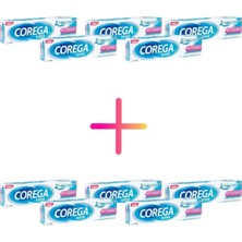 Corega Tat İçermeyen Protez Yapıştırıcı Krem 40 g x 10 Kutu Aromasız Kullanım Kolaylığı