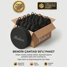 Midex BCS-400-50X Bendir Def Erbane Çantası 50'li Paket Kaliteli Siyah Kılıf (50 Adet)