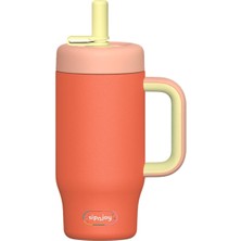 SipnJoy - HandleHug Tumbler | 550 ml - Turuncu