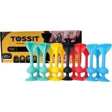 Tossit Silikon Dart -Aile Seti - Kırmızı/Camgöbeği/Mavi/Sarı