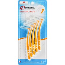 Manner Science L Tip Diş Arası Fırçası 8 Adet Yumuşak Kıllarla Kolay Kullanım İçin