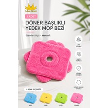 Missclean Standart Ölçü Döner Başlıklı Yedek Mop Bezi 4 Adet Anti-Statik Özellikli 108 cm
