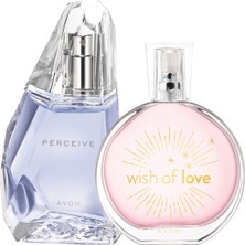 Avon Wish Of Love ve Perceive Kadın Parfüm PAKETI100 ml