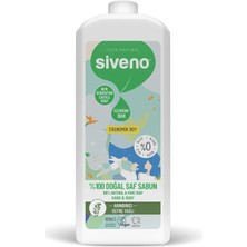 Siveno %100 Doğal Lavanta Yağlı Sıvı Kastil Sabun 1000 ml Cildi Nemlendirici Rahatlatıcı Erkek