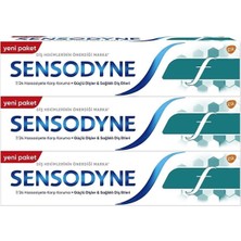 Sensodyne Nane Aromalı Florürlü Diş Macunu 3x100 ml Hassas Dişler İçin Çürük Önleyici Formül