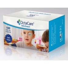 Octacare Erkek Çocuk Göz Kapama Bandı 5 cm x 6,2 cm Hipoalerjenik 100'lü Paket Uzun Süreli Yapışkan