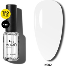 Momo Professional Kalıcı Oje K002 Kireç Beyazı 4 ml Orta Kıvamlı Kolay Uygulama