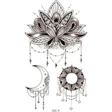 Die Grup Geçici Dövme, Mandala Lotus ve Ay Temalı Tasarım