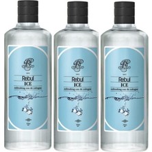 Rebul 80 Derece Dökme Kolonya Ice 270 ml x 3 adet Baharat Kokulu Ferahlatıcı