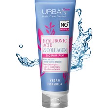 URBAN Care Hyaluronik Asit & Kolajen 250 ml Kuru ve Cansız Saçlara Nemlendirici Saç Bakım Kremi Vegan