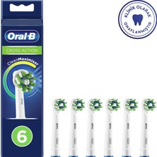Oral-B Cross Action CleanMaximizer Teknolojili 6’lı Yedek Diş Fırçası Başlık Seti – Etkili Plak Temizliği
