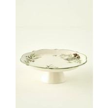 Bella Maison Julia Stoneware Kek Standı Yeşil (32 Cm)