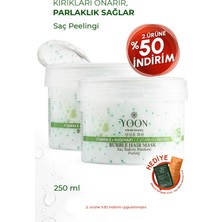 YOON 2'li Biberiye Saç Maskesi, E vitamini & Peeling Etkisi, Güçlendirme ve Kırık Onarmaya Yardımcı 2*250ml