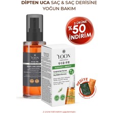 Yoon Saç ve Saç Derisi Onarıcı Serum - Keratin - Kolajen - Biberiye ve 7 Aktifli Saç Bakım Kompleksi - 2'li Set